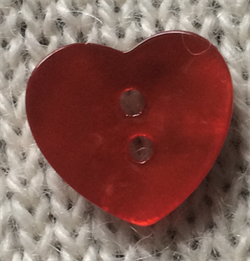 Hjerte 18mm Rød
